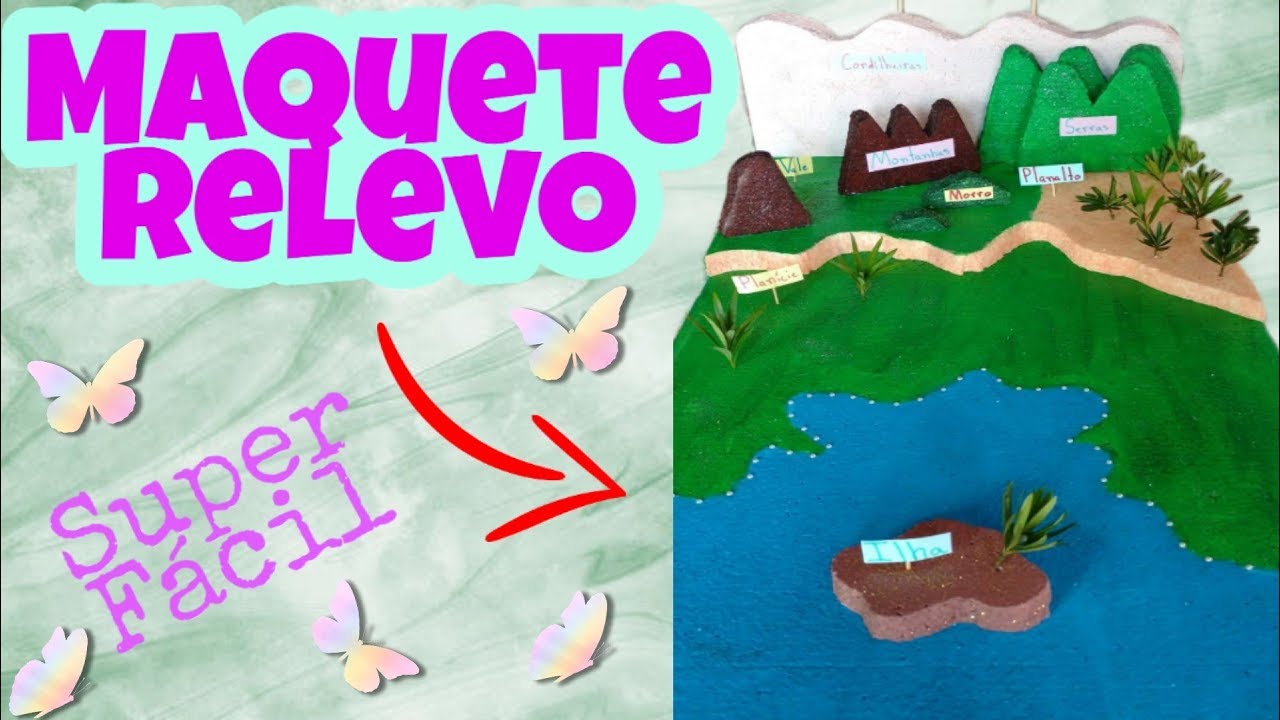 MAQUETE RELEVO // TRABALHO ESCOLAR 2018 // *Relief Mockup // School work 2018*