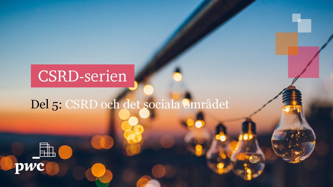 CSRD och det sociala området - del 5