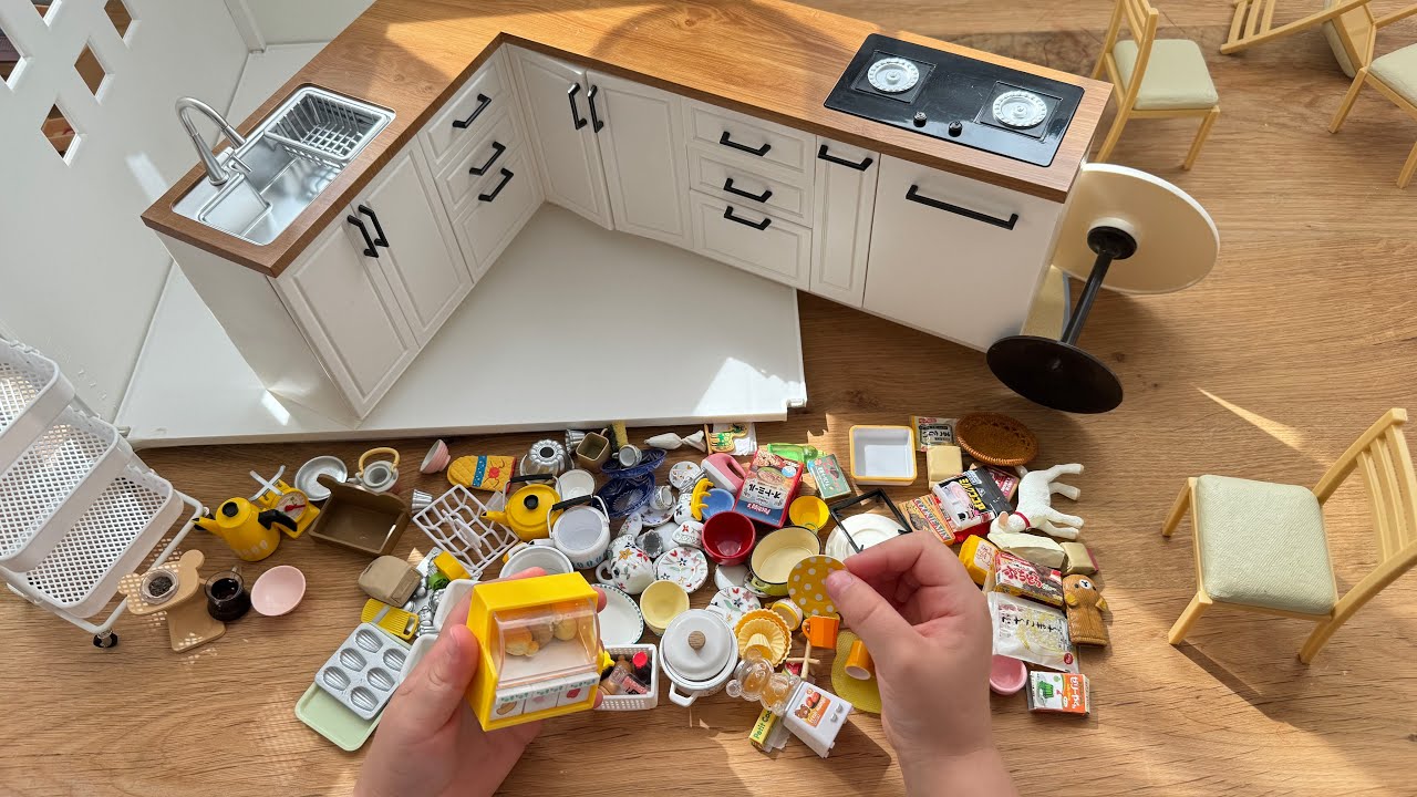 ORCARA mini kitchen set installation ASMR