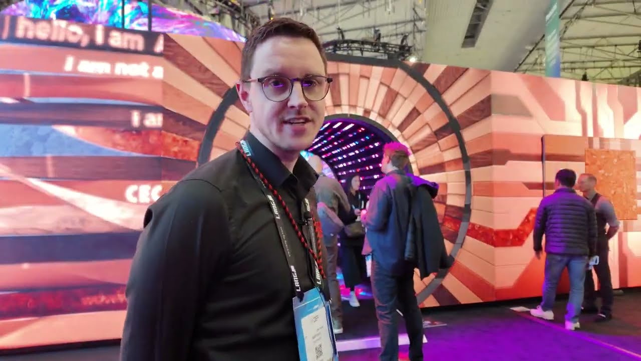 Обзор стенда ROE Visual на выставке ISE 2025: светодиодные дисплеи, дополненная реальность Artmor...