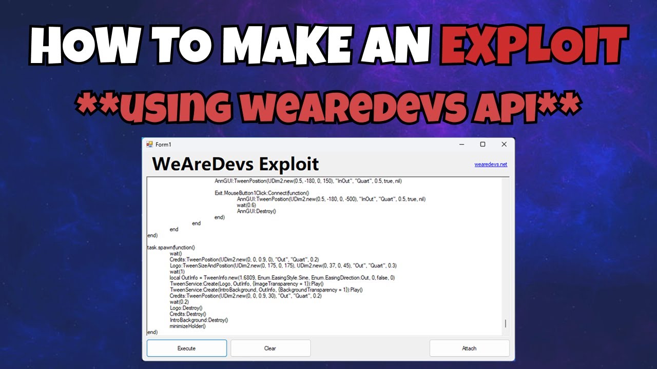 How To Make A Roblox Executor Using **WeAreDevs API** in 2025 GUIDE!
