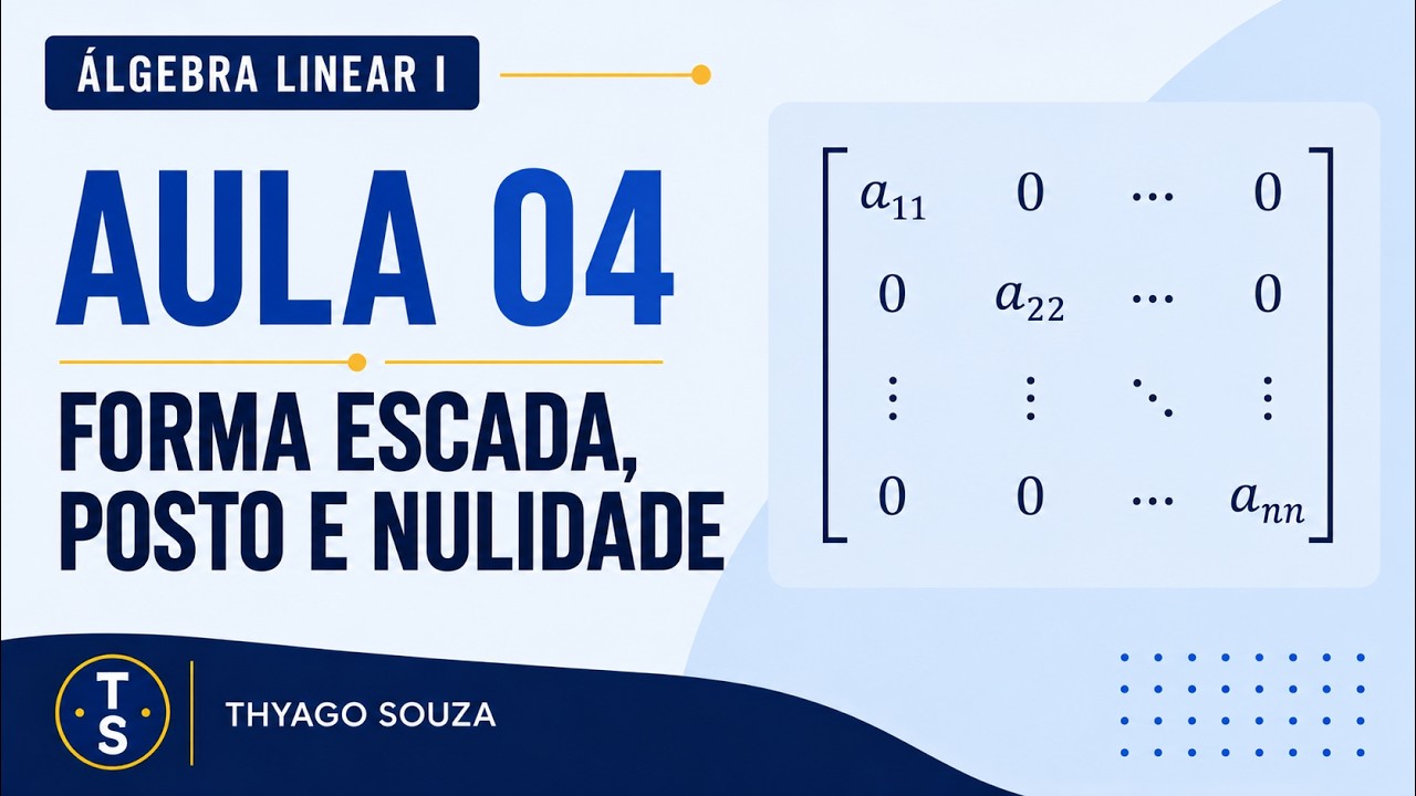 Álgebra Linear I - Aula 04: Forma Escada, Posto e Nulidade