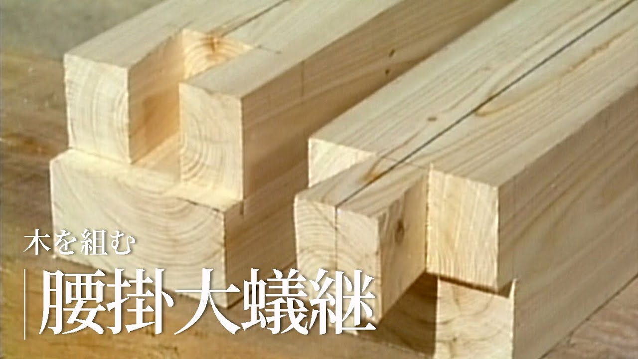 木を組む『腰掛大蟻継（こしかけおおありつぎ）』／竹中大工道具館ビデオライブラリー（Japanese version only）