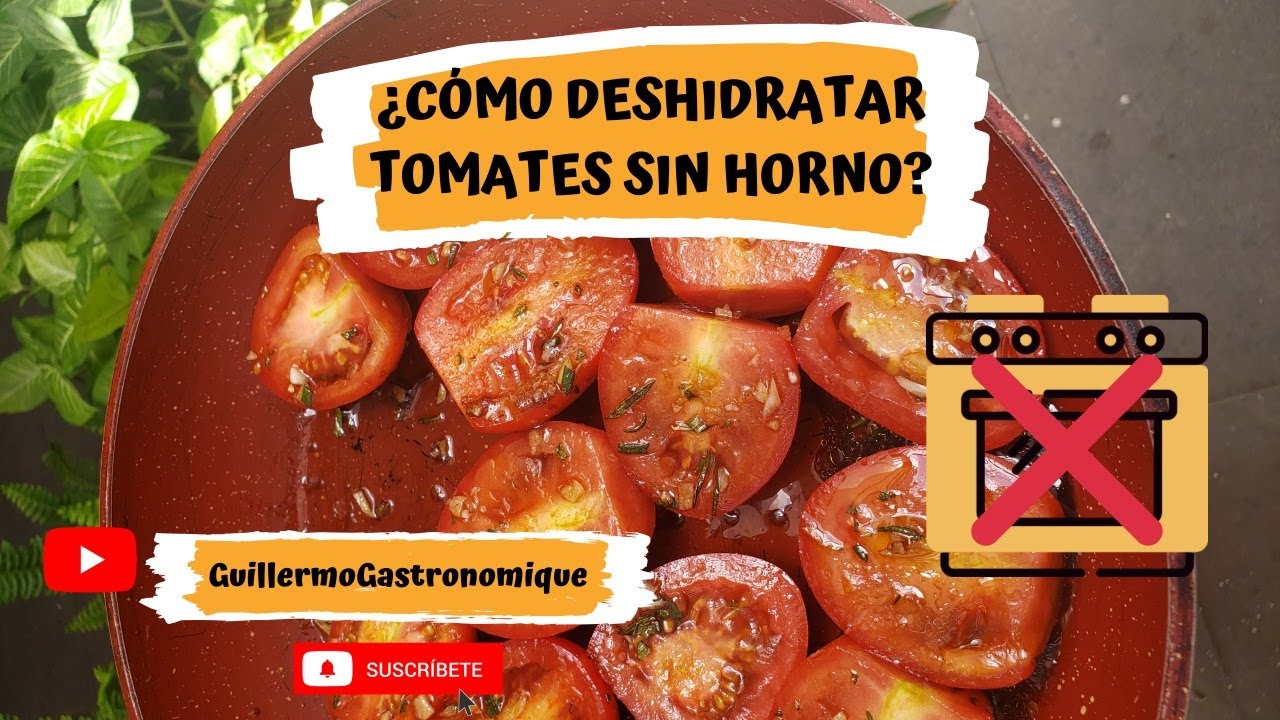 ¿CÓMO DESHIDRATAR TOMATES SIN HORNO?