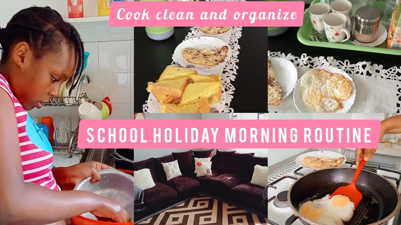 School holiday morning routine/mother son daughter routine #singlemumof2