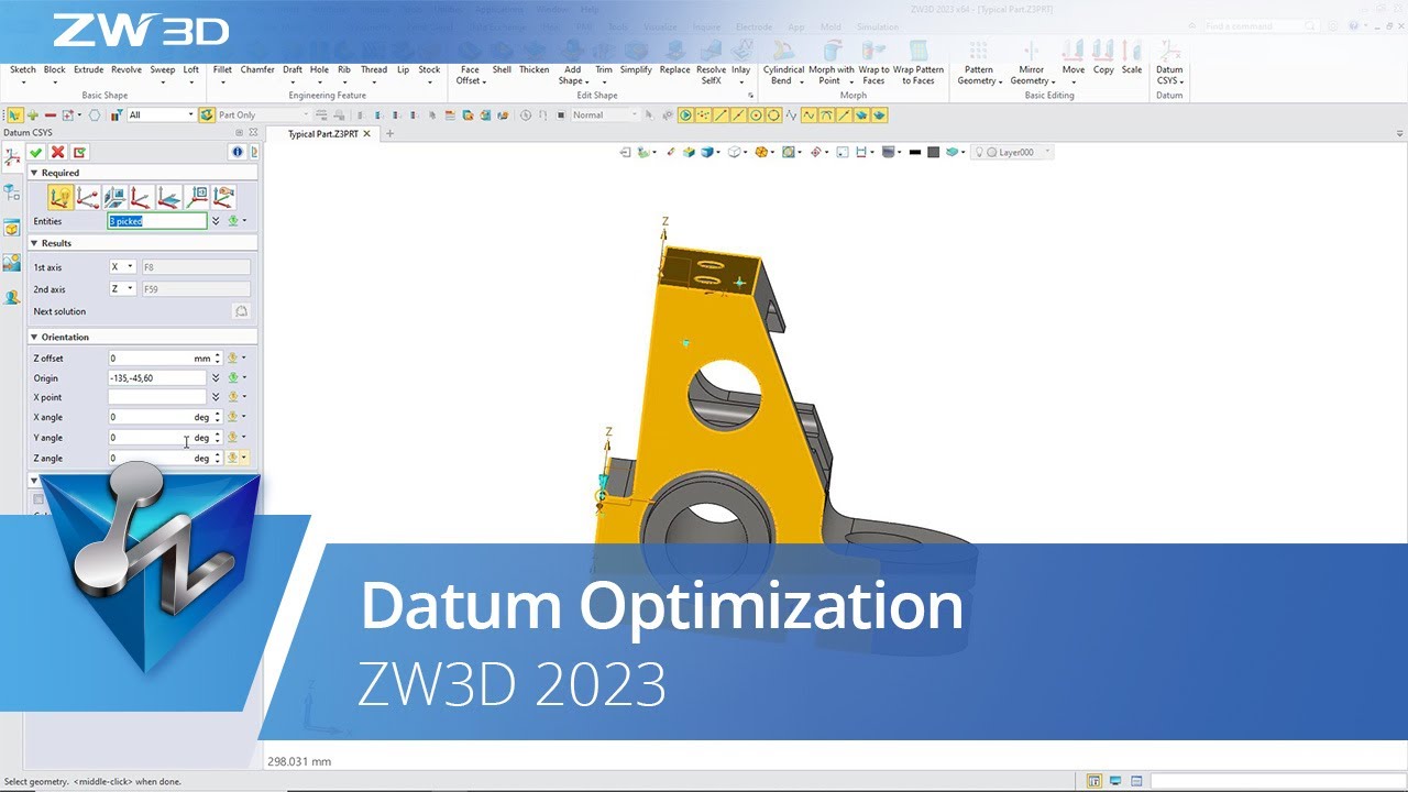 Datum Optimization | ZW3D 2023 Official