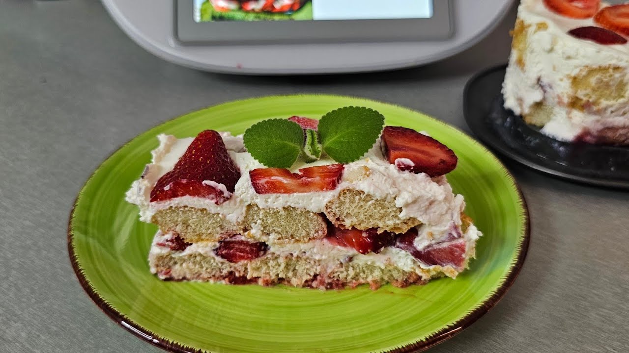 To będzie hit sezonu 🍓Ciasto  Truskawkowe tiramisu Thermomix #paulitawita