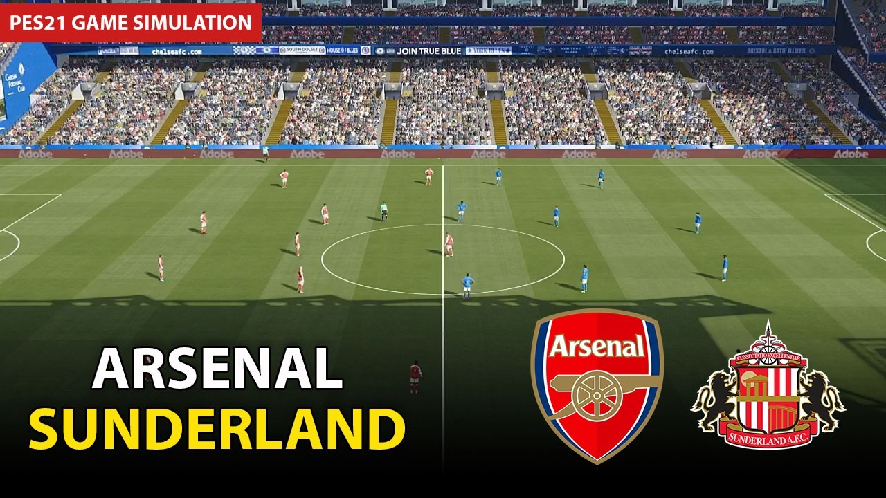 Arsenal vs Sunderland | English Premier League 2025/26 Match | PES 21 Gameplay Simulation