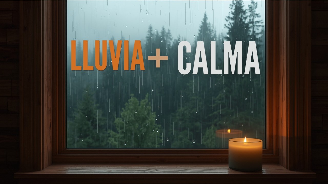 Antes de Dormir: Lluvia Suave en la Ventana con Luz de Vela | Ritual Nocturno 1 Hora