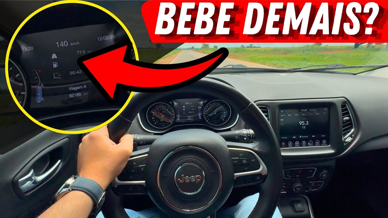 Veja o CONSUMO REAL do Jeep Compass 2.0 Flex na rodovia!