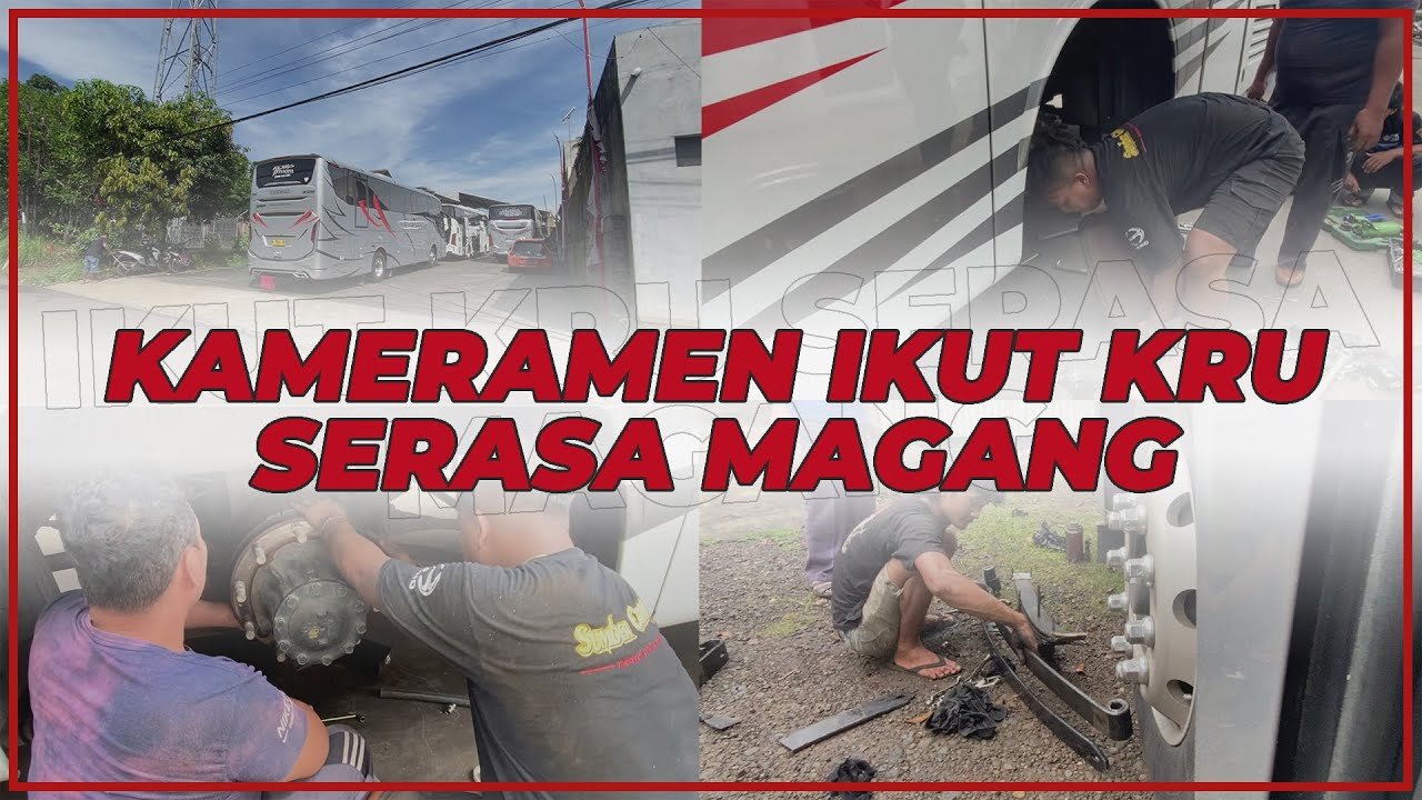 Aktivitas Kru Selepas Bertugas, Merawat Unit Masing-Masing. | Vlog Garasi Bus Pesona