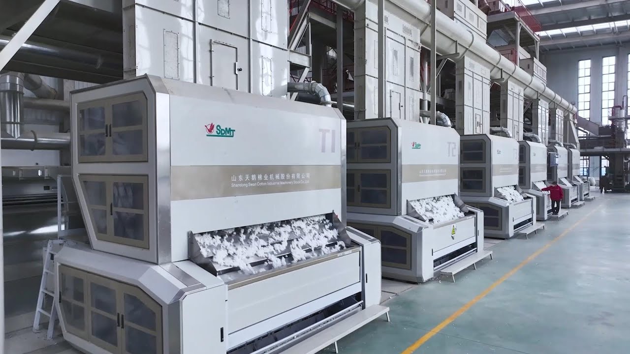 Swan Cotton Ginning Processing Line with Capacity of 60 Bales Per Hour