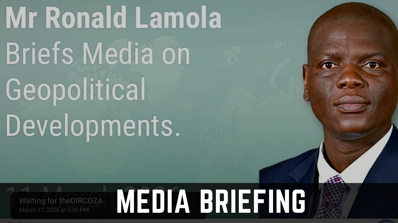 Minister Ronald Lamola Briefs Media