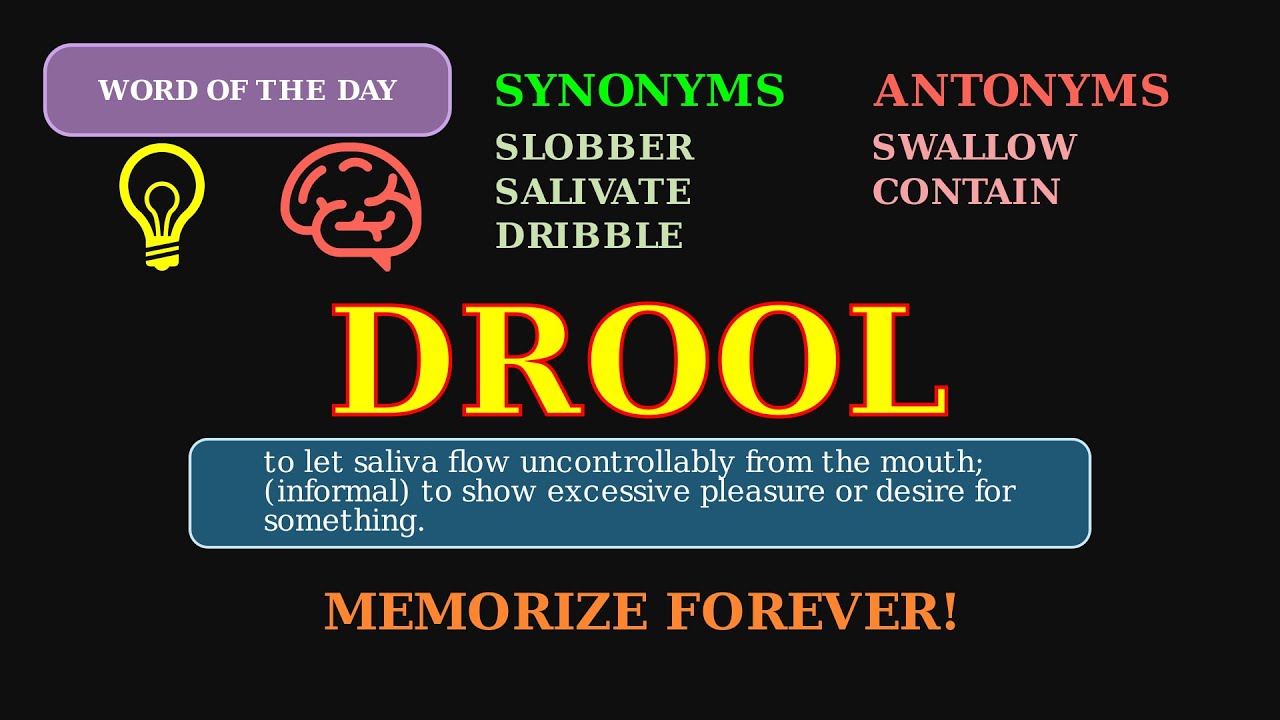 Drool: Word of the Day 🤤 | From Babies to Envy