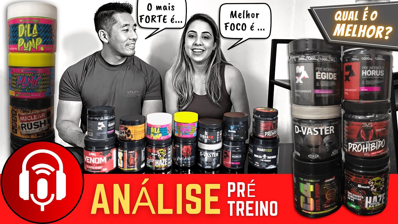 Análise Pré Treino 2 | Qual é o melhor Pre workout? Panic? Venom? C4? Prohibido? Flames? Hórus? Haze