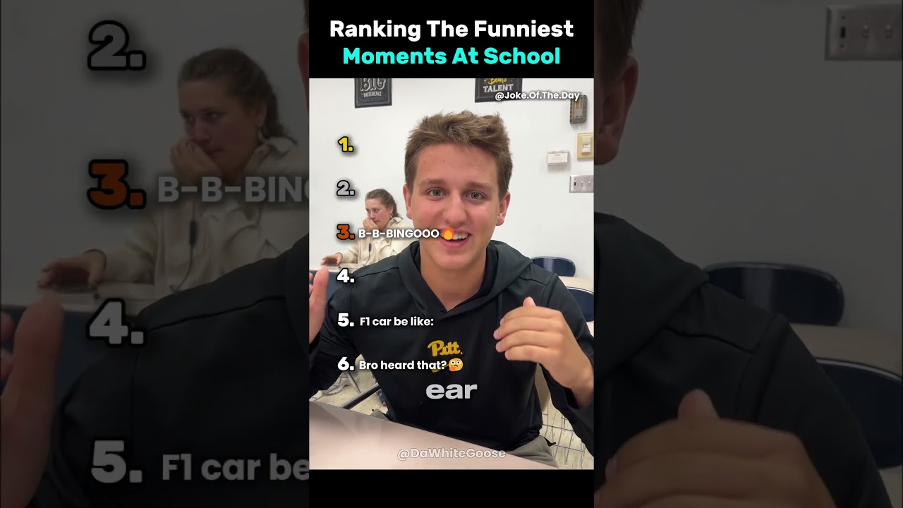 Ranking The Funniest Moments At School