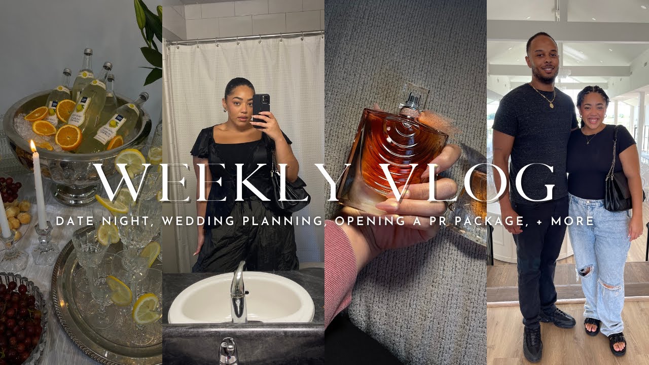 WEEKLY VLOG | in my vlogging era, wedding planning + date night!