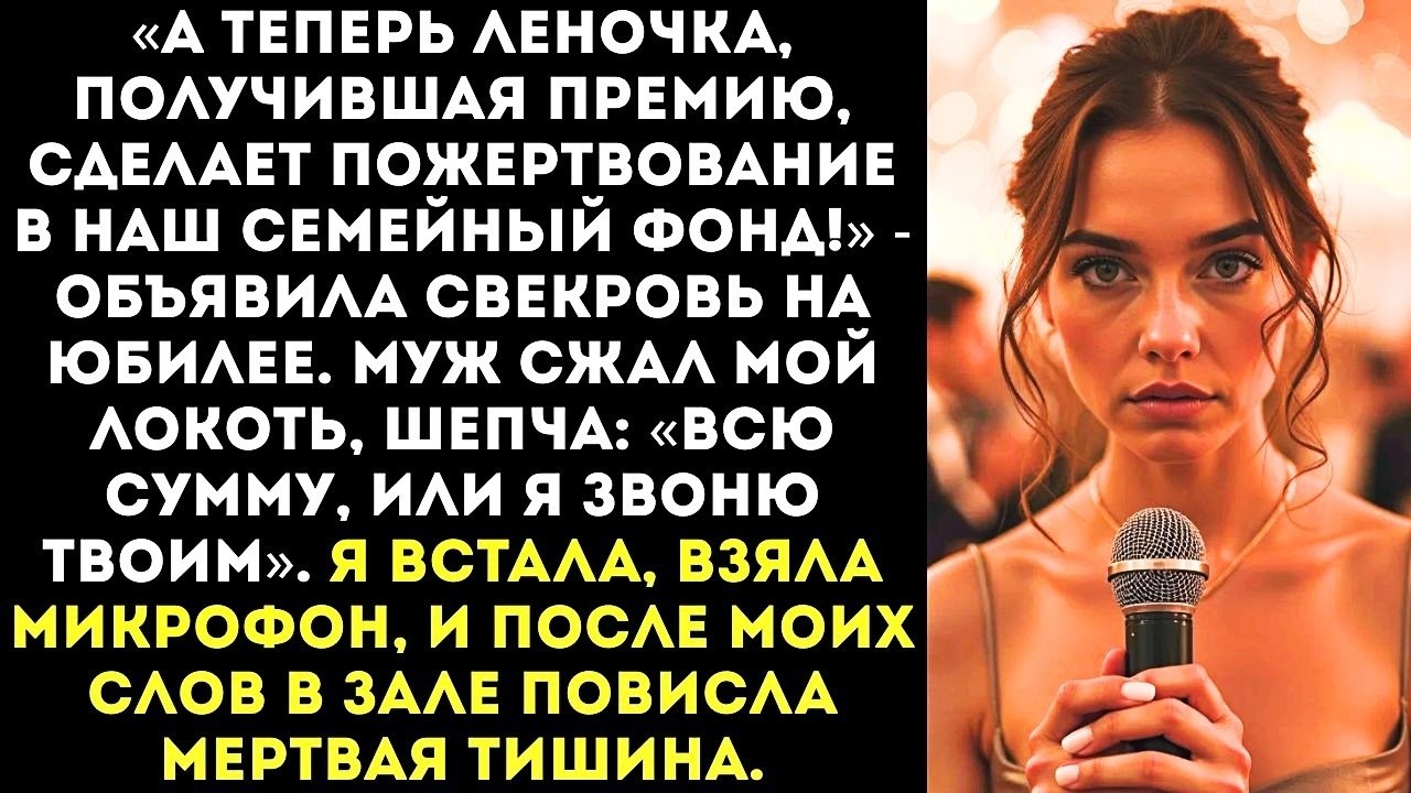 «Переведи мою премию маме, или я расскажу твоим родителям всё о твоём прошлом!» — шипел муж