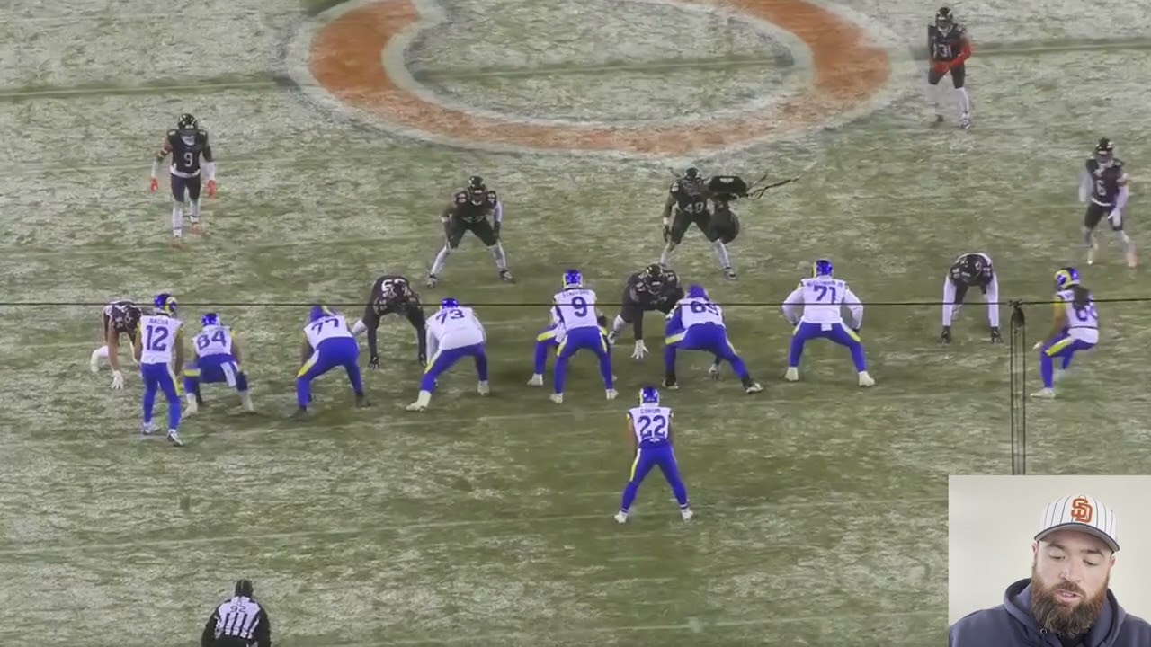 PLAY ACTION PASS PROTECTIONS!!! LA Rams vs Chicago Bears - NFC Divisional Round Playoffs