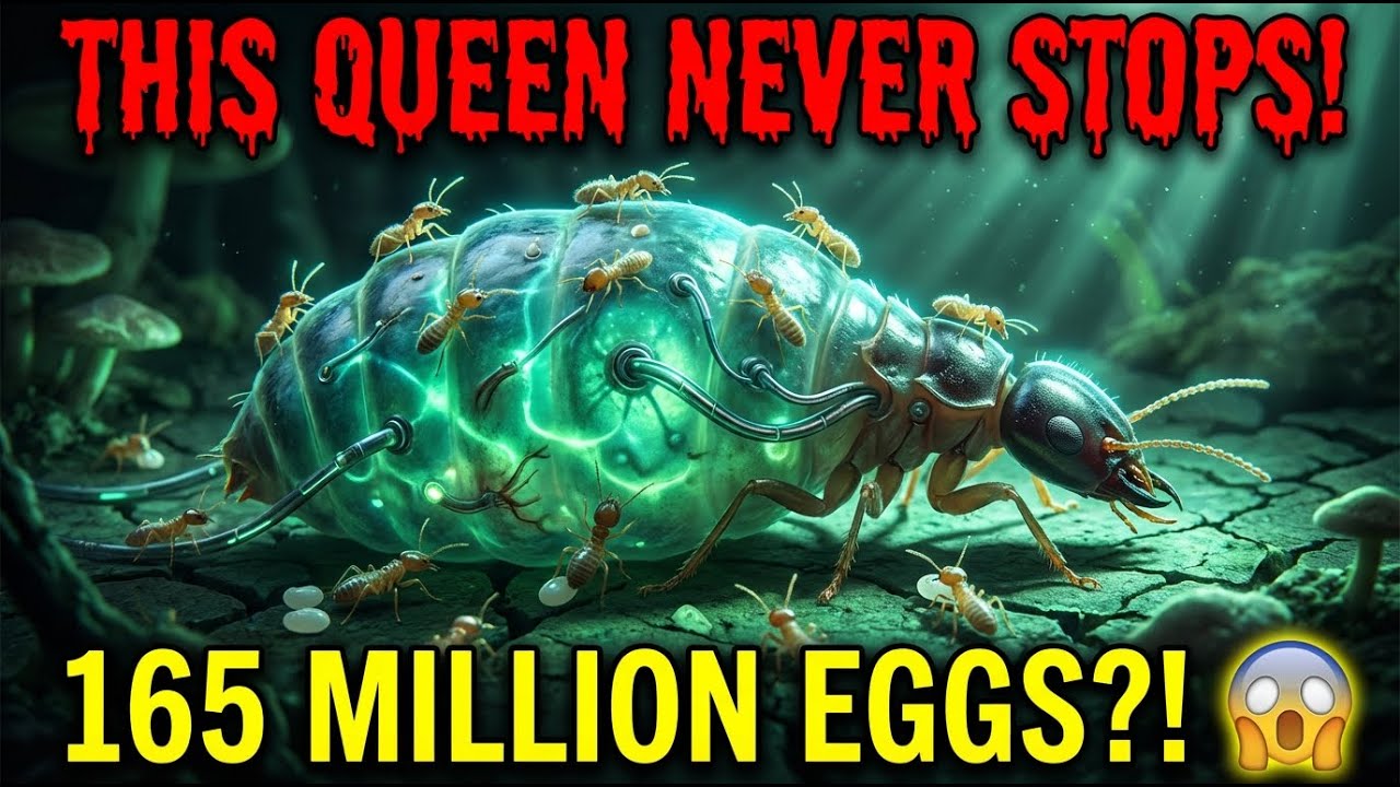 Termite Queen: She Lays 30,000 Eggs a Day&hellip; 165 Million Lifetime! 😱, Termite Queen