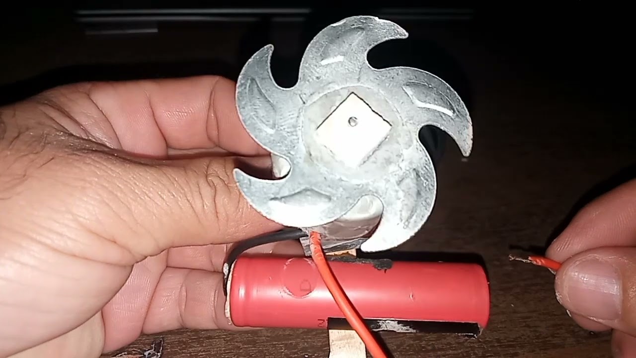 Building a Mini Motor Using Only an Iron Fan