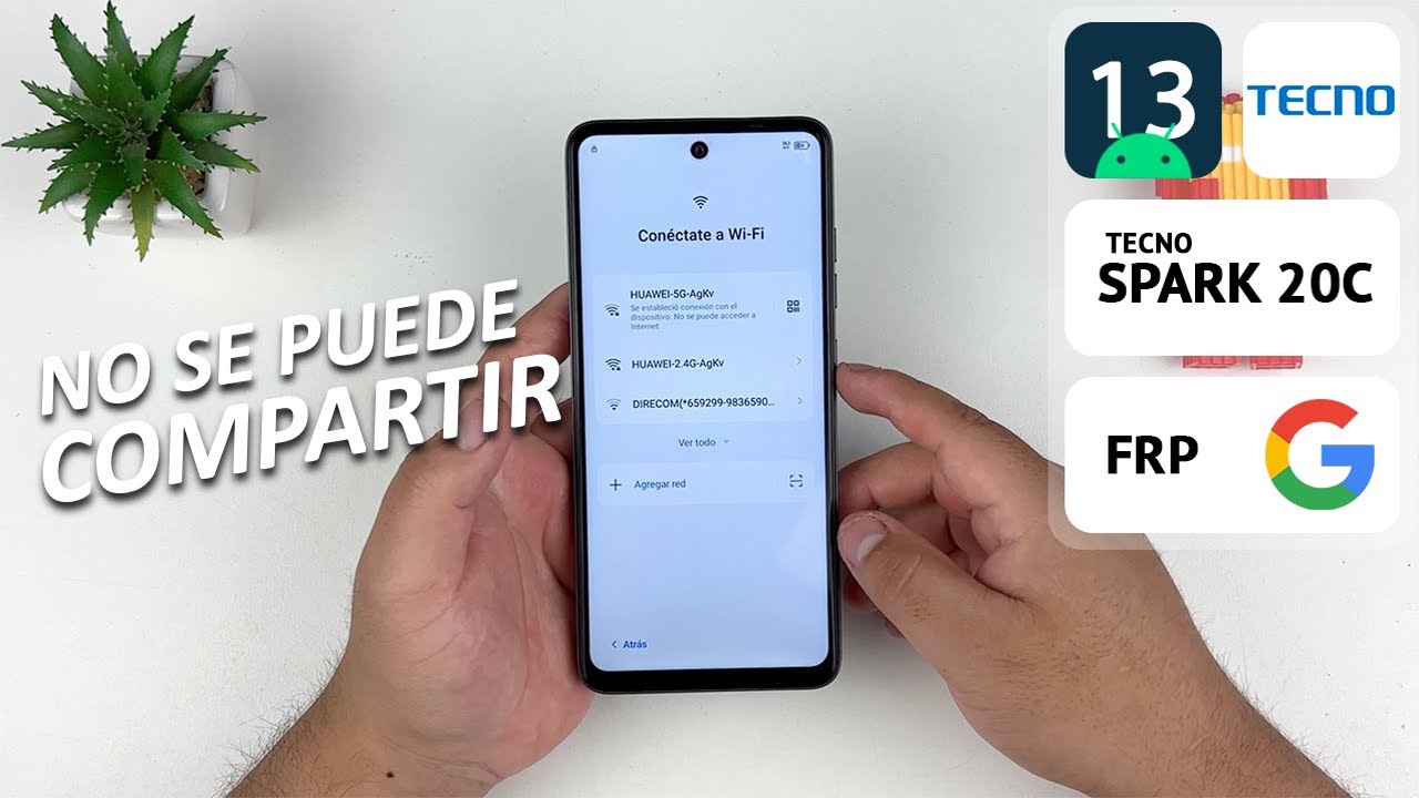 Eliminar Cuenta de Google Tecno Spark 20C | Android 13 | Actualizado | No Se Puede Compartir