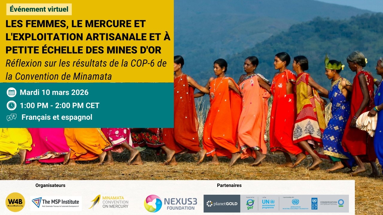 Les femmes, le mercure et l'exploitation aurifère artisanale et à petite échelle