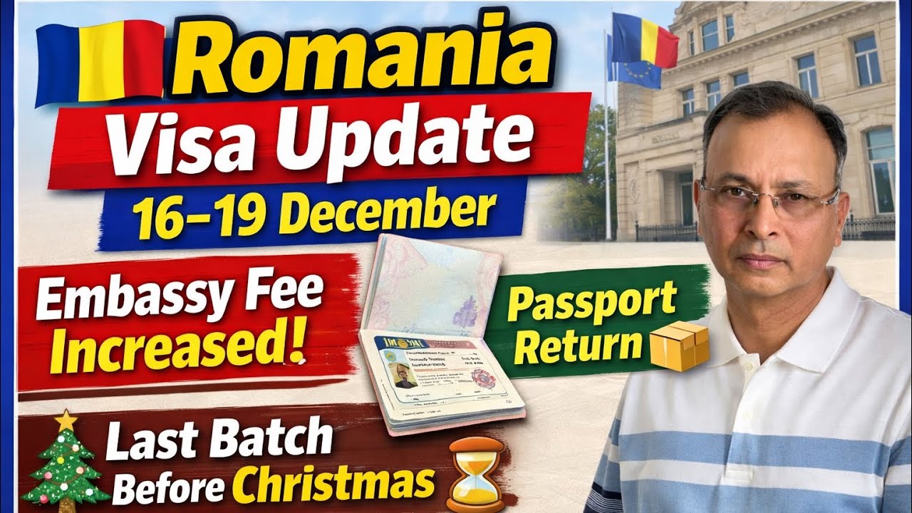Romania Embassy Visa Updates/ (16–19 December) | Passport Return, Visa Ratio & Embassy Fee Increased