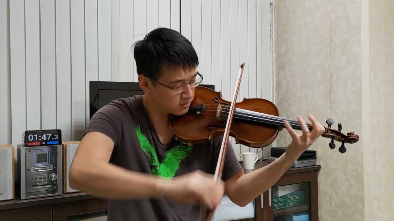 Self-taught amateur plays Paganini Caprice No. 24