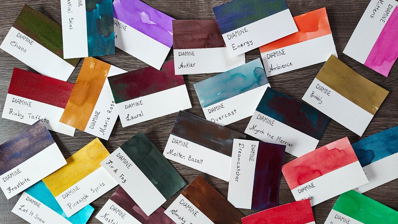🌈 Ranking ALL the 2025 Diamine Inkvent inks! ✨