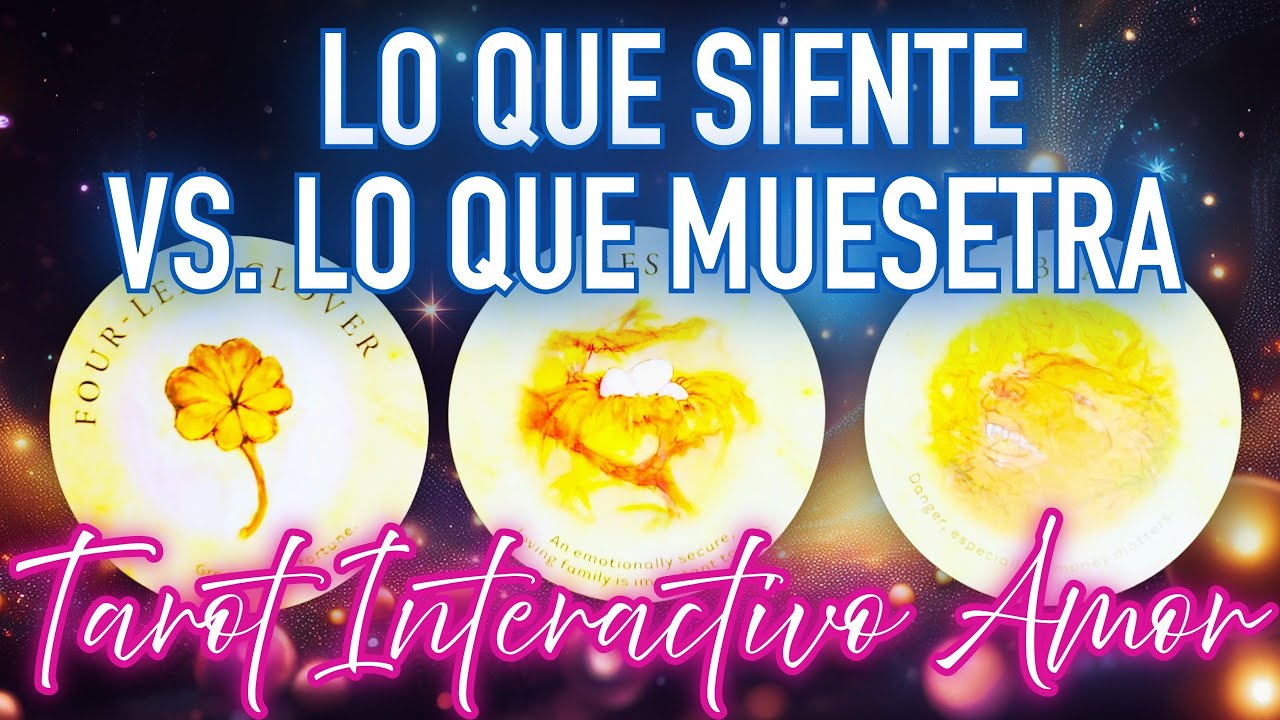 ❤️Tarot Amor: 💞Lo que SIENTE vs. lo que muestra💞