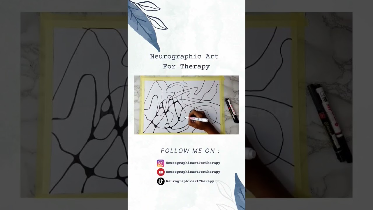 Neurographic Art Therapy for Anxiety Short Video 15 #shorts