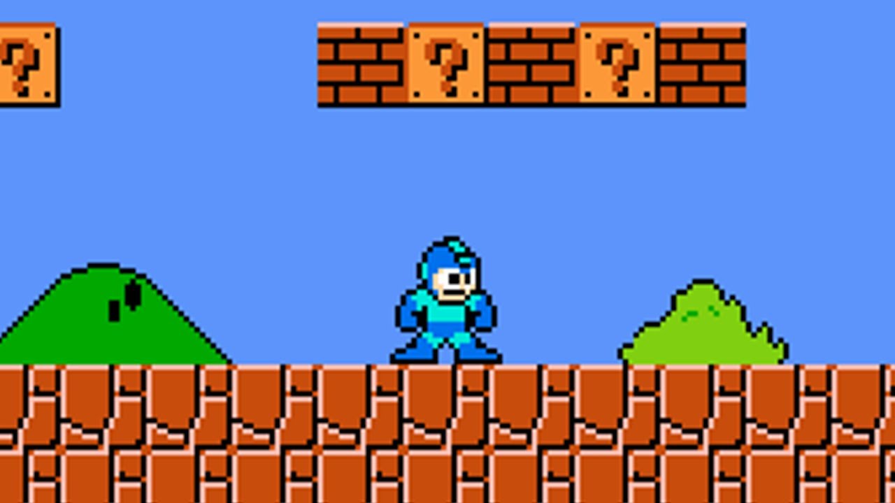 Super Mario Bros. Crossover - Mega Man as Mega Man (PC) - Gameplay