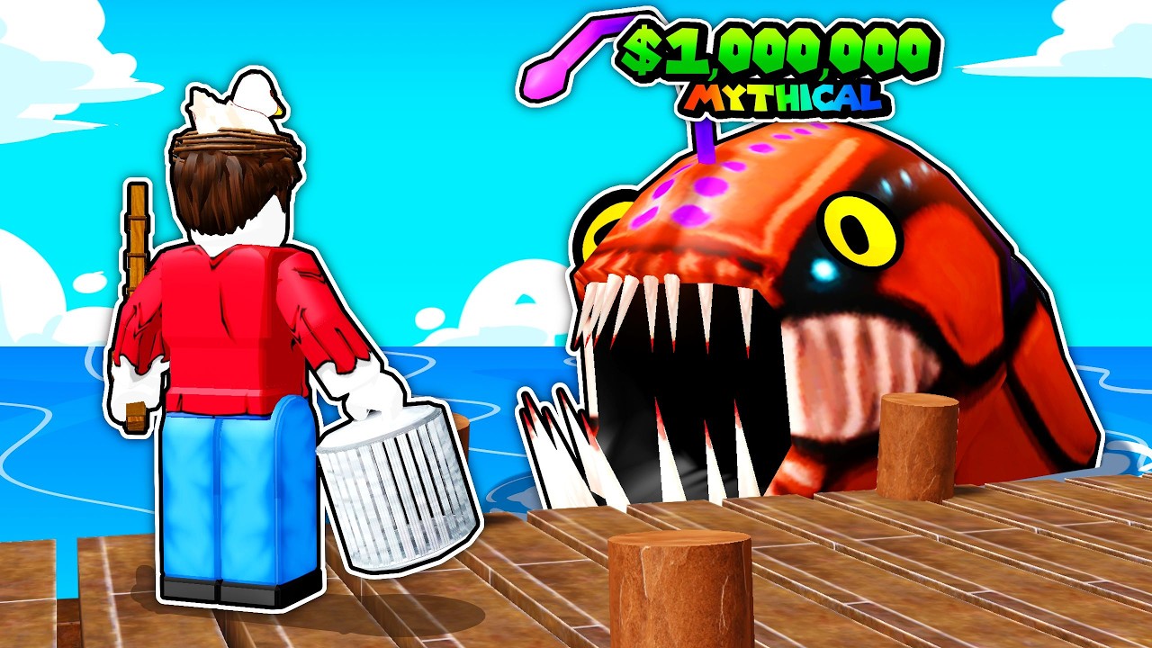 I caught MYTHICAL Fish in Roblox cage fishing