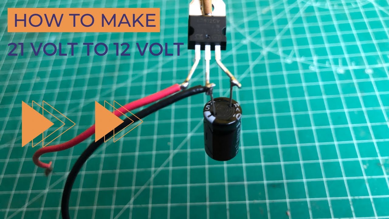 How to make regulators penurun tegangan dari ic 7812