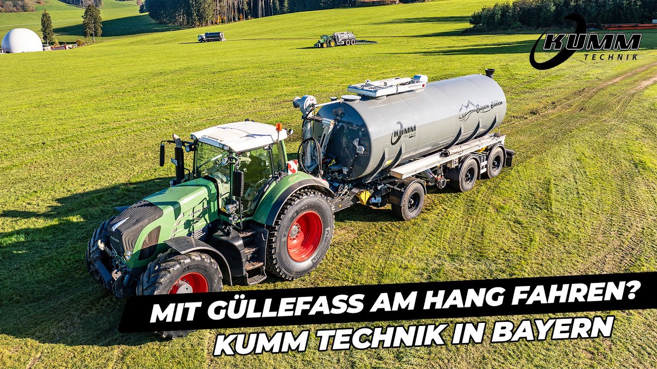 Gülletechnik im Fokus: Allgäuer Landwirt nutzt KUMM Technik KTR Güllefass