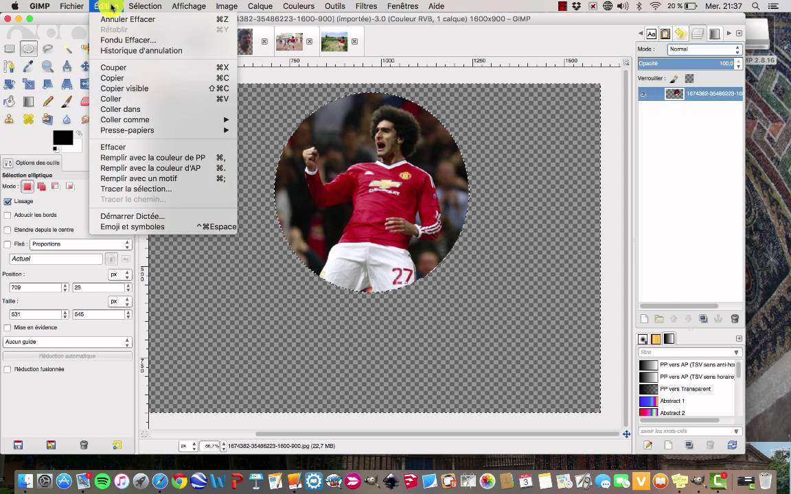 Gimp - les outils de sélection