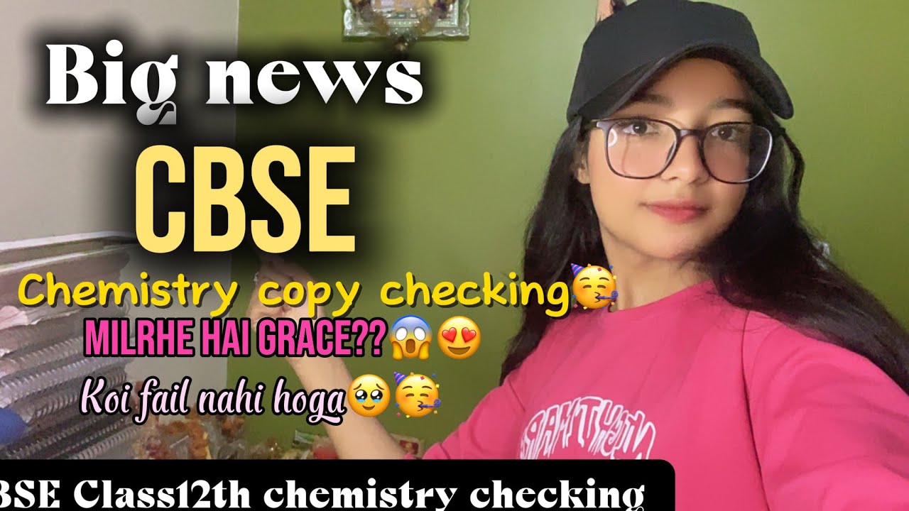 CBSE chemistry copy checking 😰🥳| hard checking 😱| #12th #chemistry #cbse #class12 #studywithme