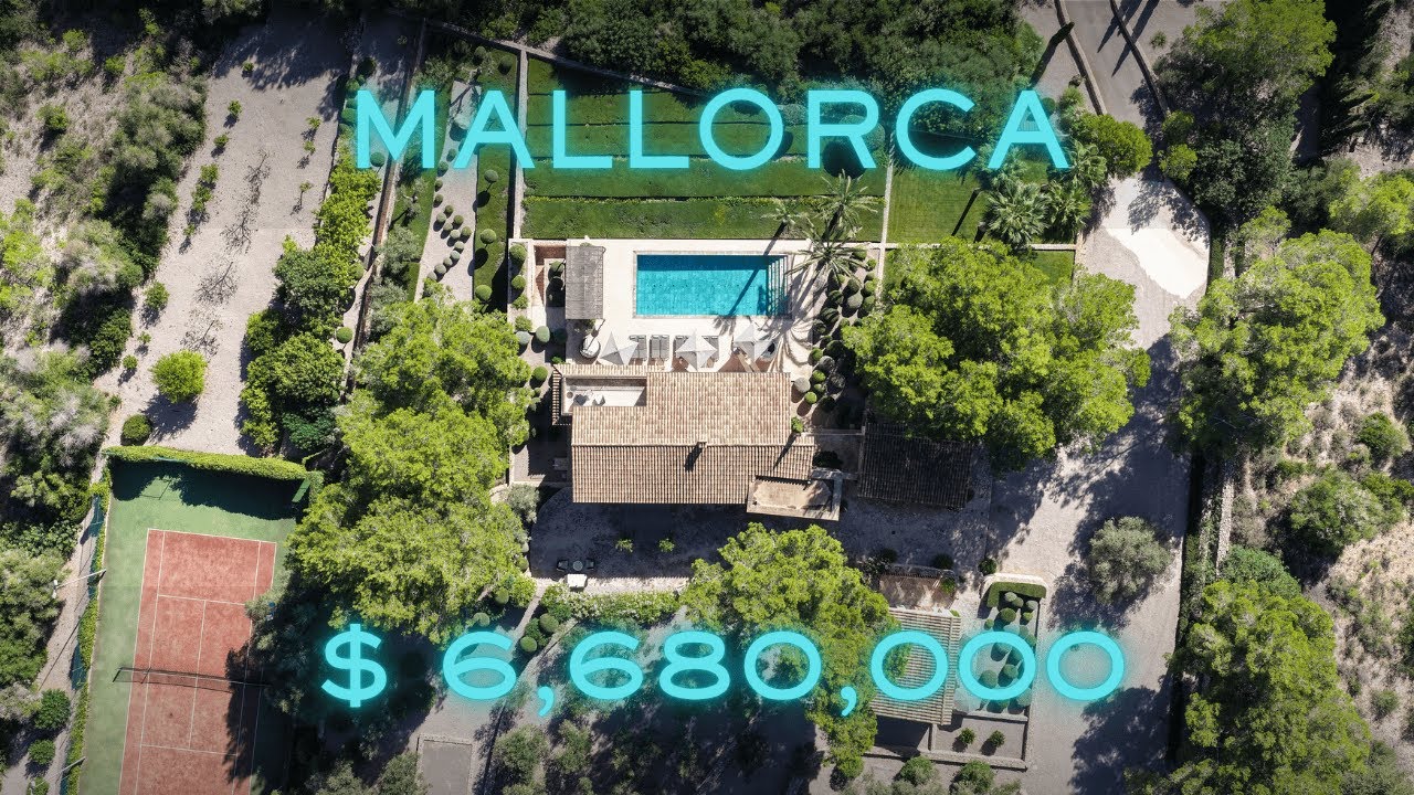 Inside This $6,680,000 Luxury Mallorca Finca with a Private Tennis Court!