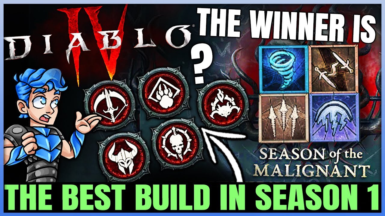 Diablo 4 - Best Highest Damage Build For ALL Classes - New Class Ranking After 1 Week in Season 1!