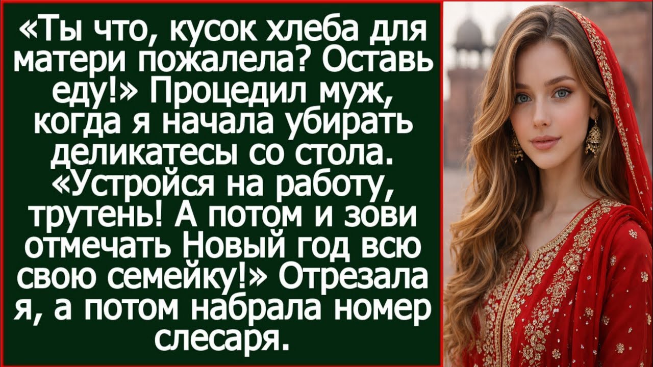 Устройся на работу, трутень! А потом и зови отмечать Новый год всю свою семейку!