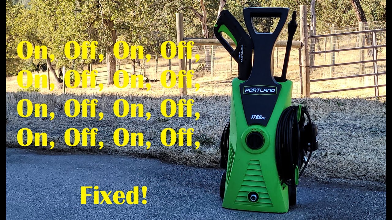 Portland 1750 PSI Pressure Washer FIXED!