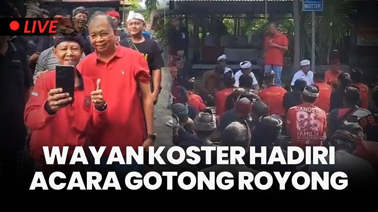 🔴Gubernur Bali Wayan Koster Hadir dalam Acara Gotong Royong di Setra Adat Buleleng