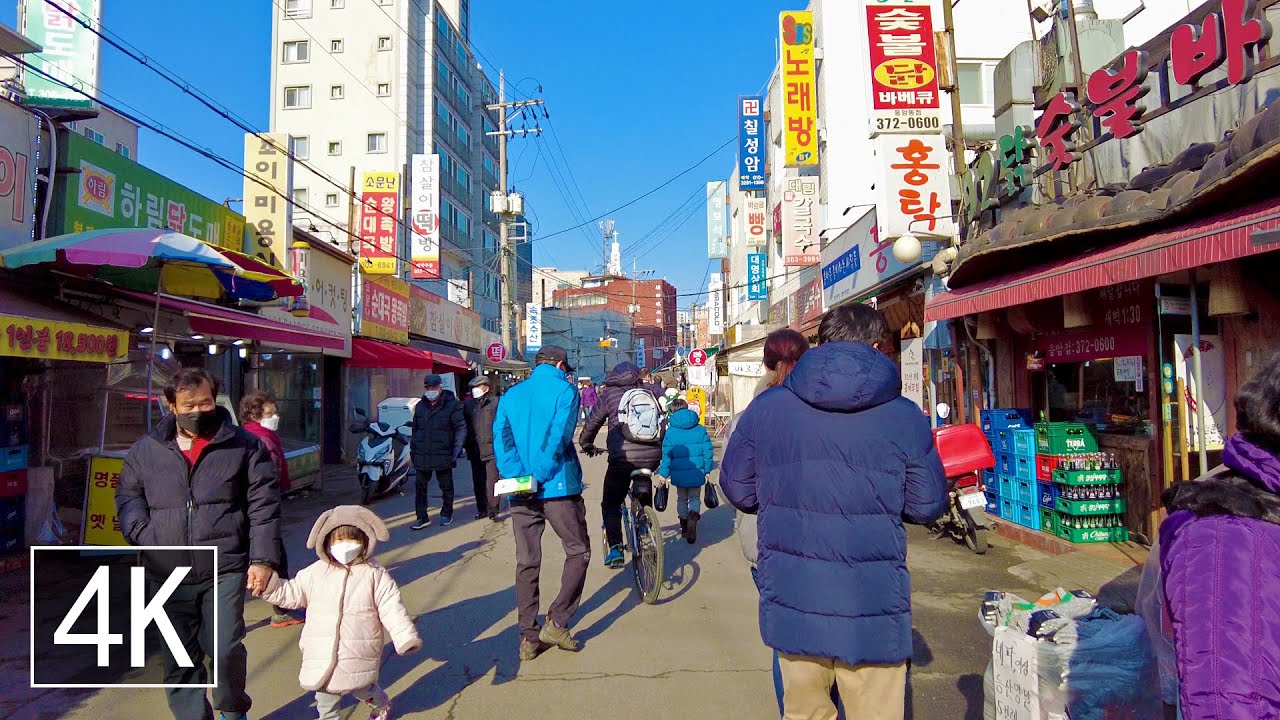 【4K60】Sunny Afternoon Walk in Seoul, South Korea | Gamjagug Alley in Eunpyeong District | 한국 서울 은평구