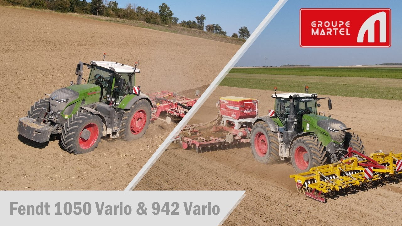 + de 1 000 CV Au semis de blé ! Fendt 1050 & Fendt 942 Vario |