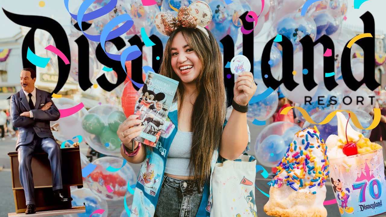 🎉🥳CELEBRATING DISNEYLAND’S 70TH BIRTHDAY🎂 | WALT DISNEY - A MAGICAL LIFE | NEW PEACH DOLE WHIP