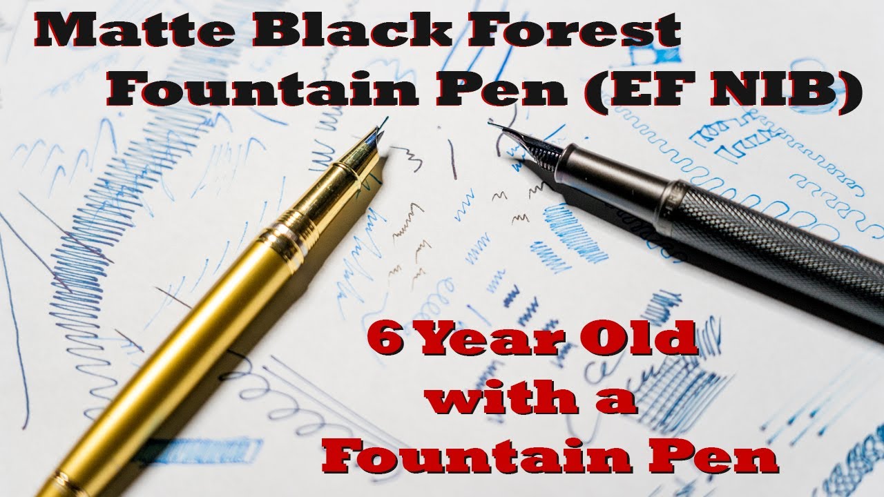 Matte Black Forest Fountain Pen Extra Fine Nib (6 Year Old review) Hongdian