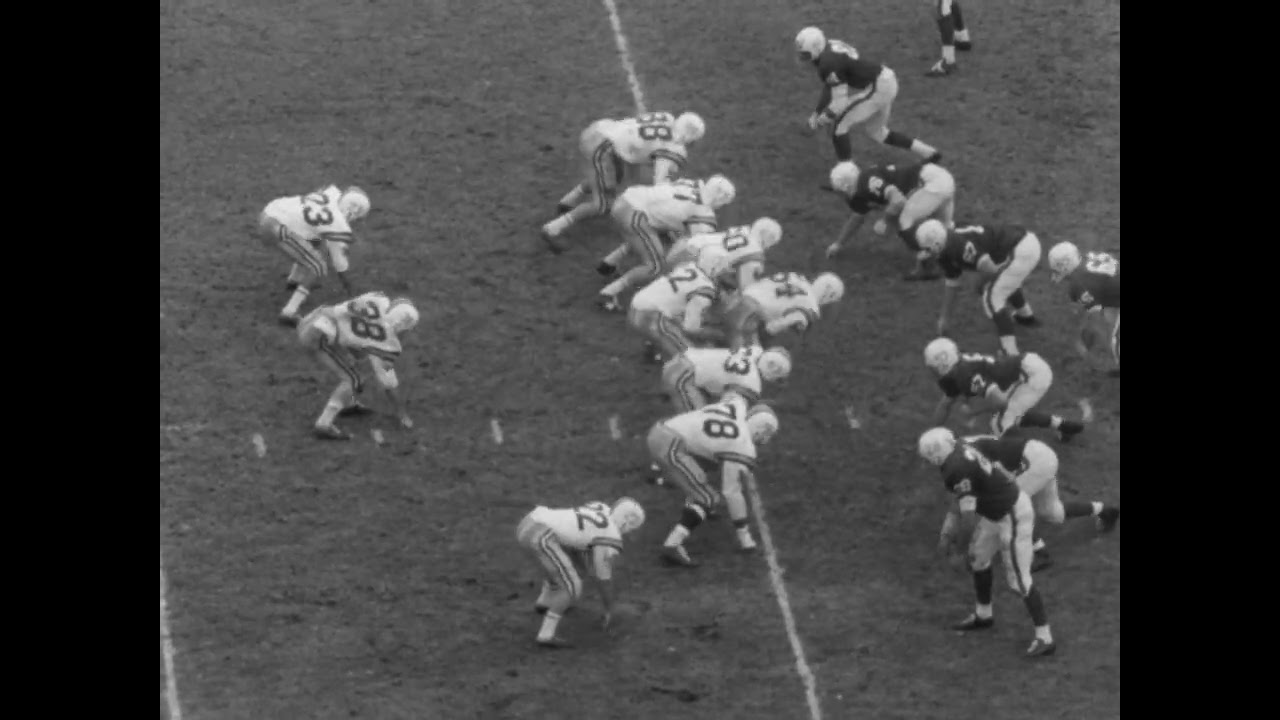 Minnesota at Wisconsin Football 1962