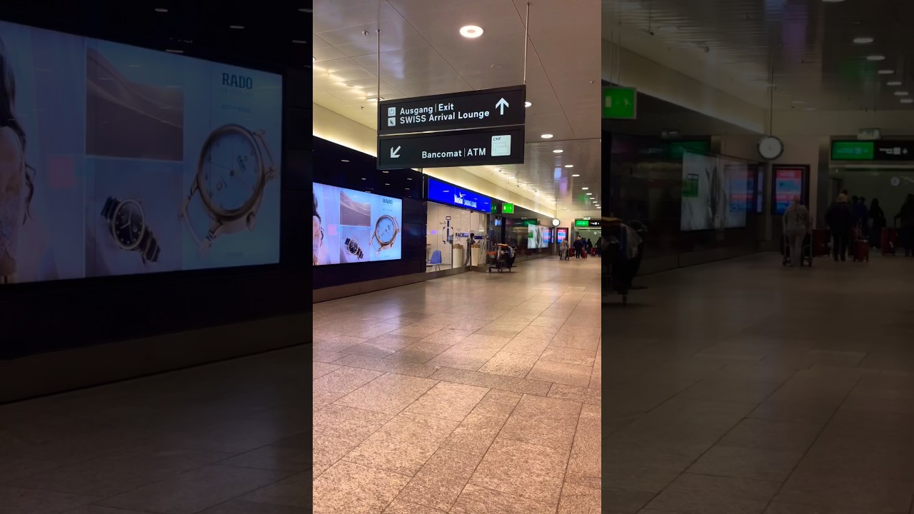 Zurich, Switzerland Airport #arrival #ytshorts