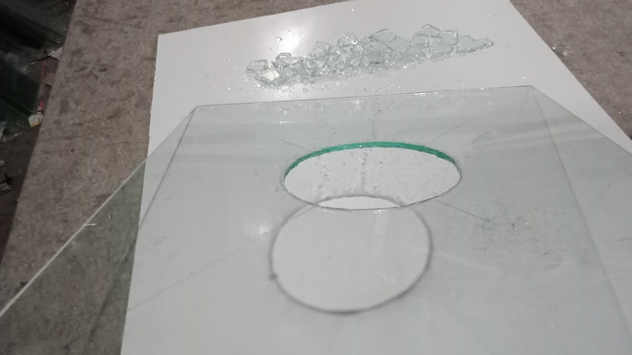Cara melubangi kaca 5mm dengan manual